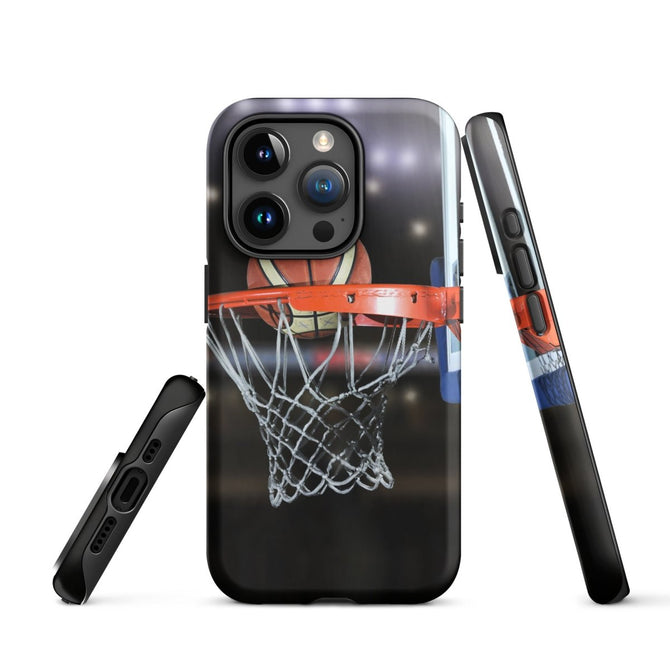 iPhone® Tough Case - Sports - Basketball Style 1 - Matte - iPhone 15 Pro