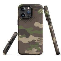 iPhone® Tough Case - Pattern - Forest Camo 1 - Matte - iPhone 15 Pro Max