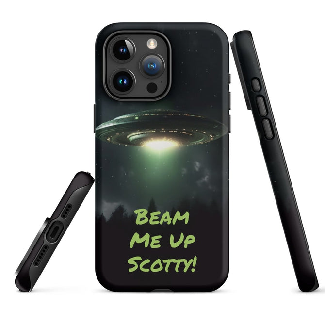 iPhone® Tough Case - Space - Alien UFO Style 1 - Matte - iPhone 15 Pro Max