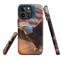 iPhone® Tough Case - USA - Eagle Flag Style 1 - Matte - iPhone 15 Pro Max