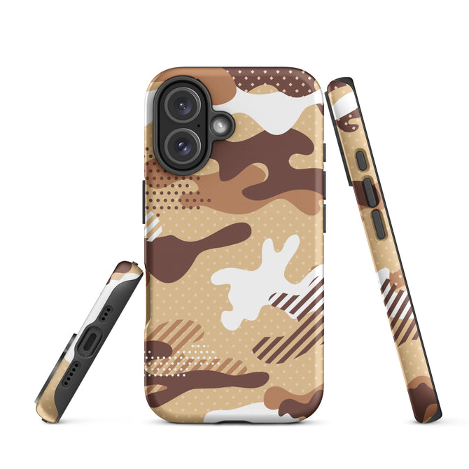 iPhone® Tough Case - Pattern - Desert Camo 1 - Matte - iPhone 16