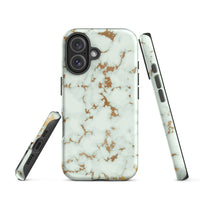 iPhone® Tough Case - Pattern - Marble - Gold Style 1 - Matte - iPhone 16