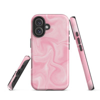 iPhone® Tough Case - Pattern - Marble - Pink Style 2 - Matte - iPhone 16