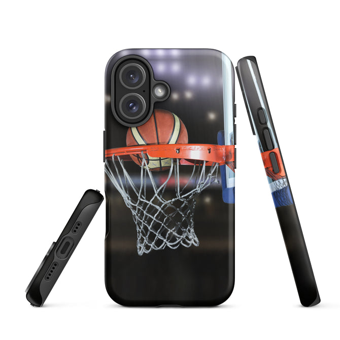 iPhone® Tough Case - Sports - Basketball Style 1 - Matte - iPhone 16