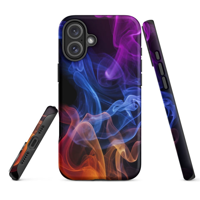 iPhone® Tough Case - Abstract - Smoke Style 4 - Matte - iPhone 16 Plus