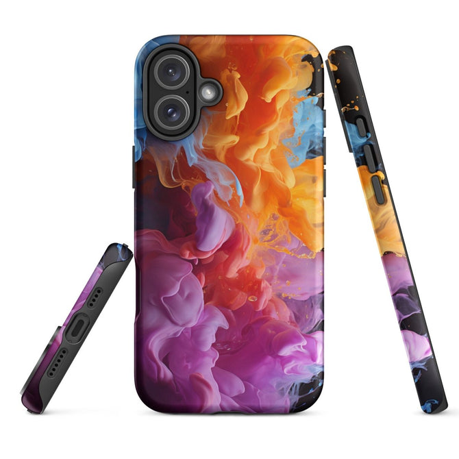 iPhone® Tough Case - Abstract - Smoke Style 6 - Matte - iPhone 16 Plus