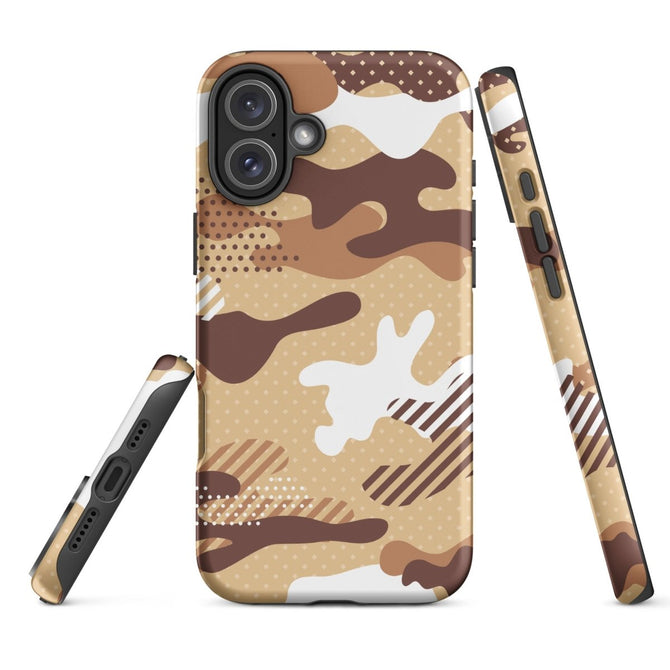 iPhone® Tough Case - Pattern - Desert Camo 1 - Matte - iPhone 16 Plus