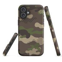 iPhone® Tough Case - Pattern - Forest Camo 1 - Matte - iPhone 16 Plus