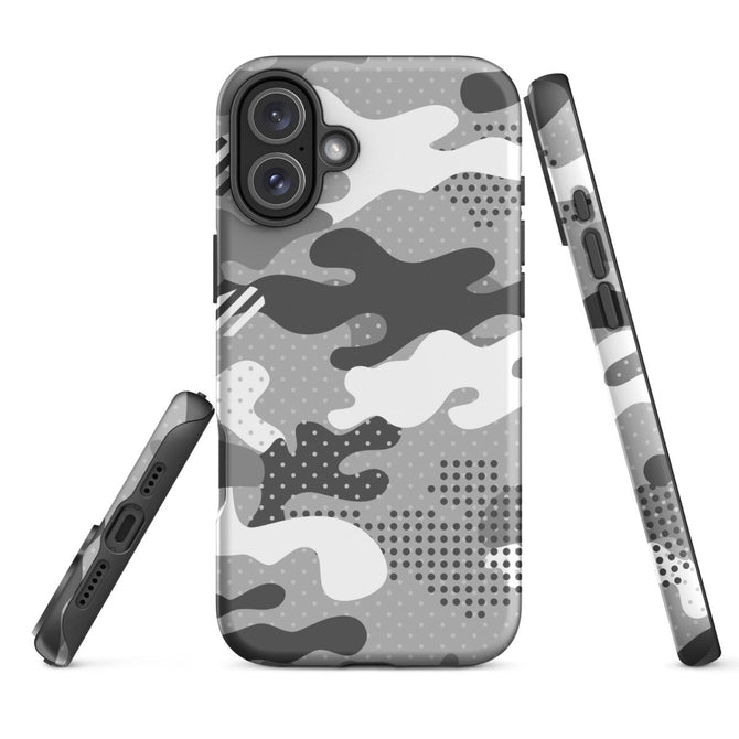 iPhone® Tough Case - Pattern - Winter Camo 1 - Matte - iPhone 16 Plus