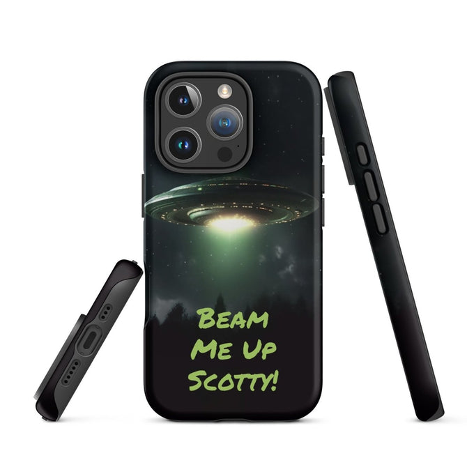 iPhone® Tough Case - Space - Alien UFO Style 1 - Matte - iPhone 16 Pro