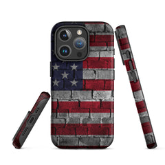 iPhone® Tough Case - USA - Flag Style 3 - Matte - iPhone 16 Pro