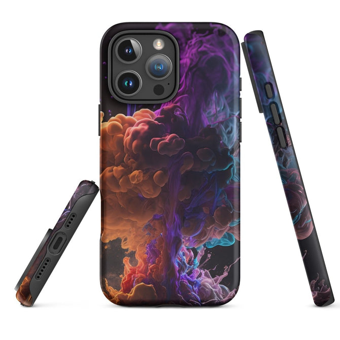 iPhone® Tough Case - Abstract - Smoke Style 1 - Matte - iPhone 16 Pro Max