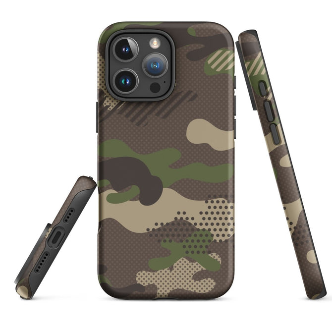 iPhone® Tough Case - Pattern - Forest Camo 1 - Matte - iPhone 16 Pro Max