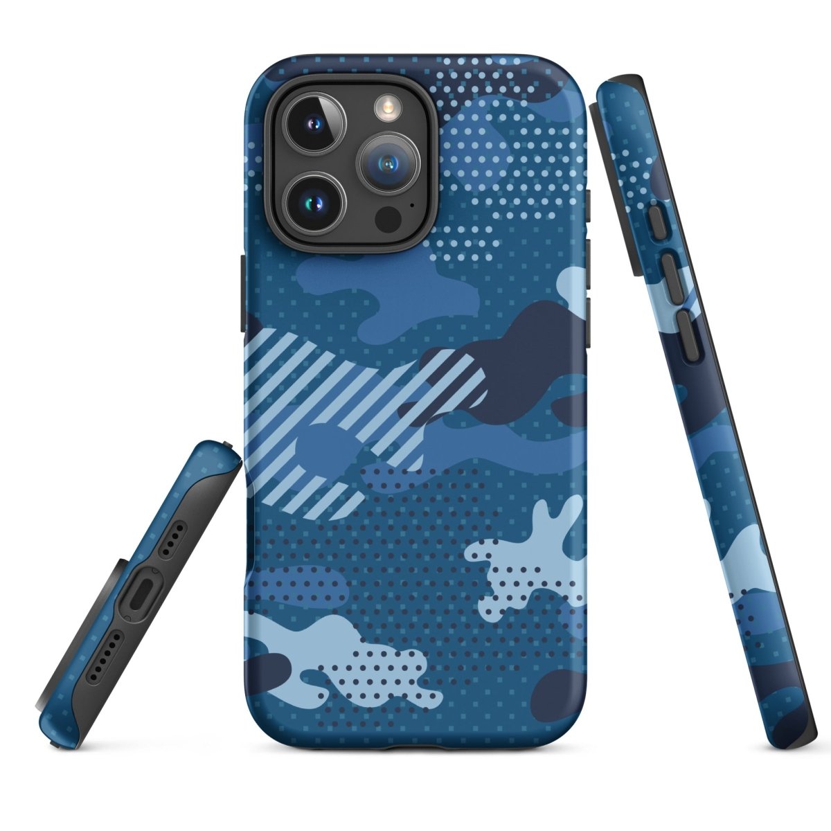 iPhone® Tough Case - Pattern - Water Camo 1 - Matte - iPhone 16 Pro Max