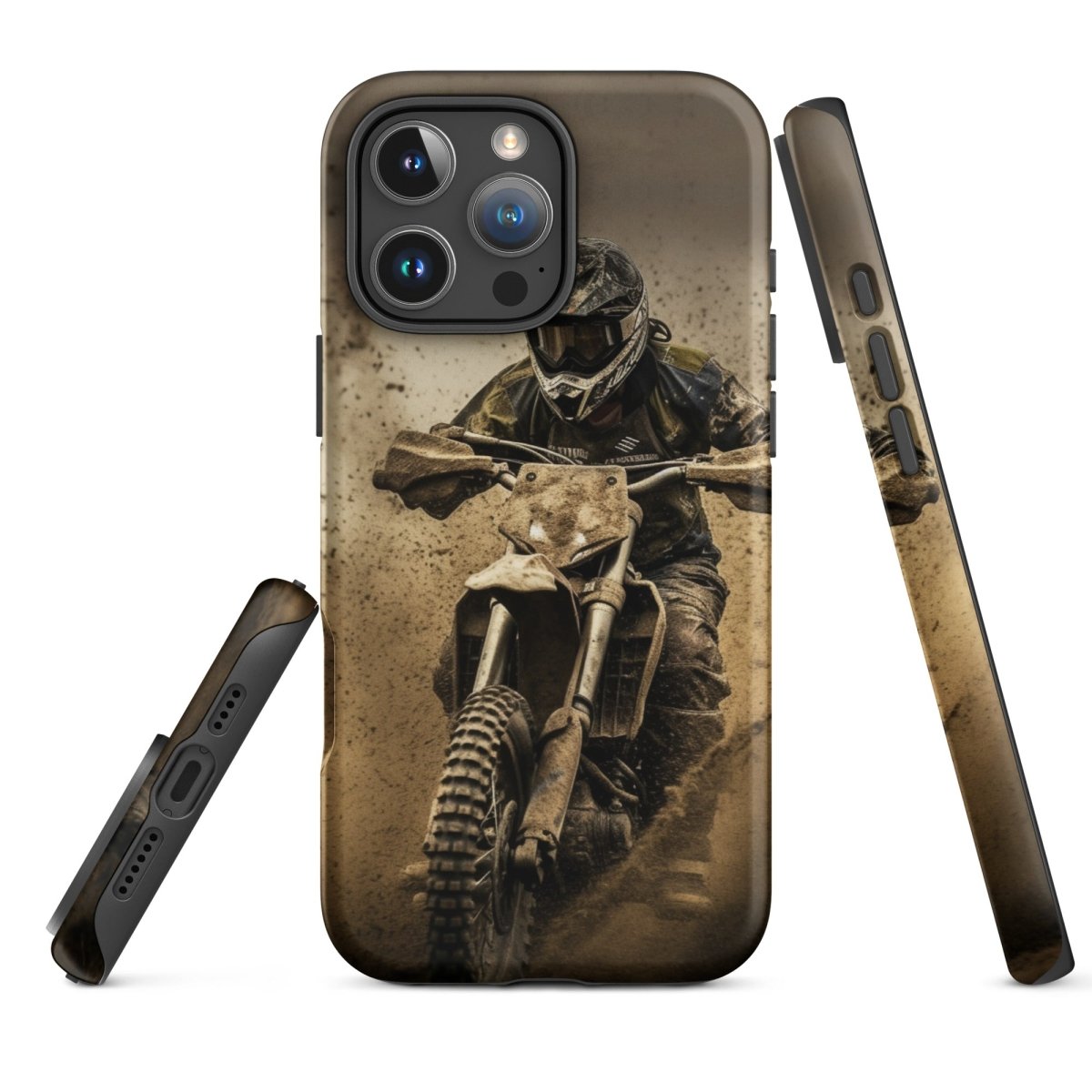iPhone® Tough Case - Transportation (Offroad) - Dirt Bike Style 1 - Matte - iPhone 16 Pro Max