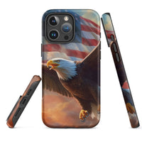 iPhone® Tough Case - USA - Eagle Flag Style 1 - Matte - iPhone 16 Pro Max