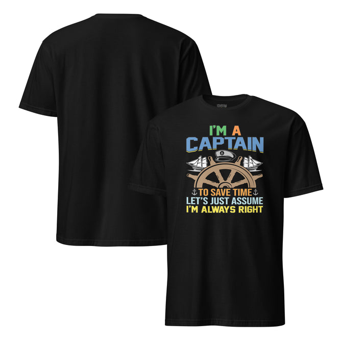 Unisex Adult Softstyle® Essentials T-Shirt | Gildan 64000 - Boating - I'm A Captain