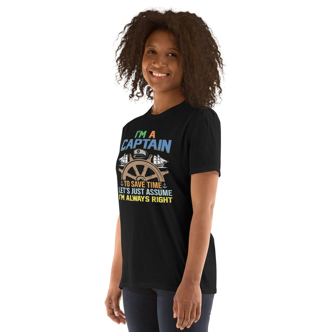 Unisex Adult Softstyle® Essentials T-Shirt | Gildan 64000 - Boating - I'm A Captain