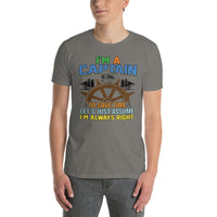 Unisex Adult Softstyle® Essentials T-Shirt | Gildan 64000 - Boating - I'm A Captain