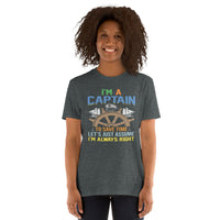 Unisex Adult Softstyle® Essentials T-Shirt | Gildan 64000 - Boating - I'm A Captain