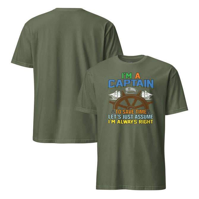 Unisex Adult Softstyle® Essentials T-Shirt | Gildan 64000 - Boating - I'm A Captain