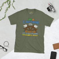 Unisex Adult Softstyle® Essentials T-Shirt | Gildan 64000 - Boating - I'm A Captain