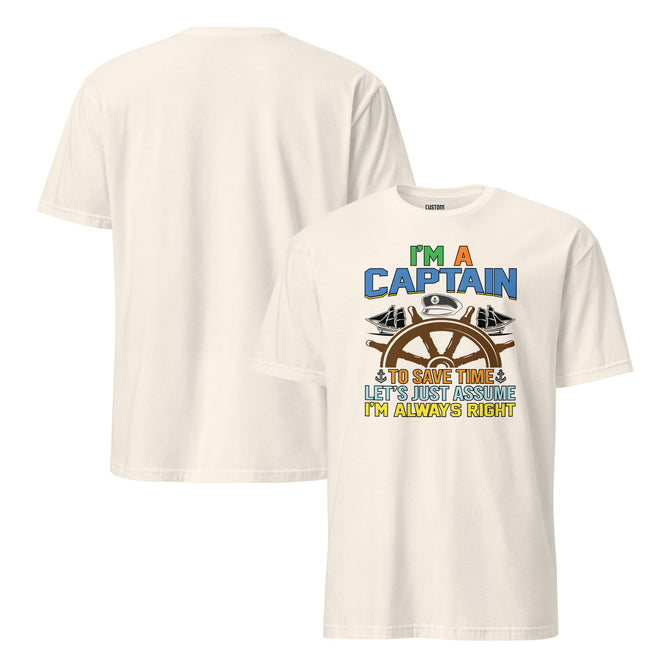 Unisex Adult Softstyle® Essentials T-Shirt | Gildan 64000 - Boating - I'm A Captain