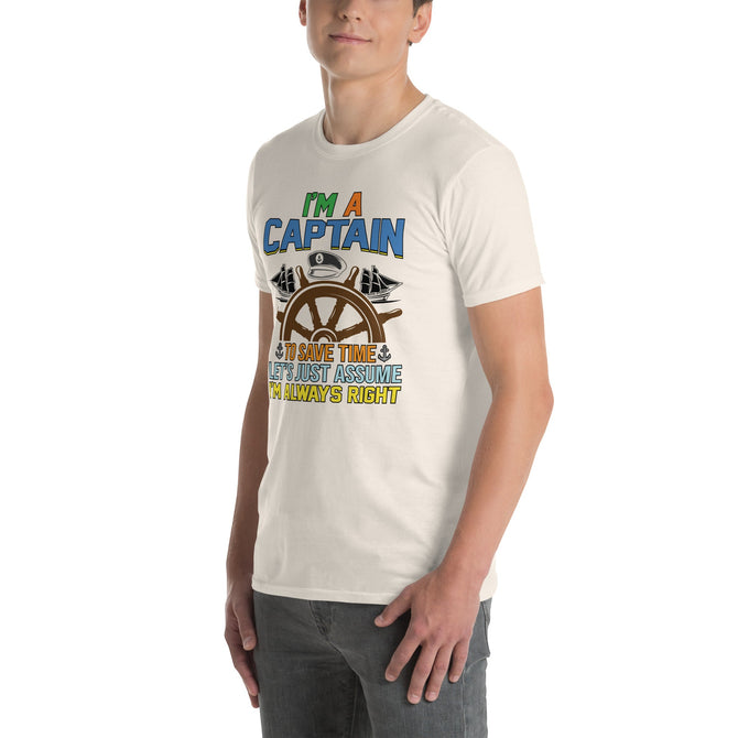 Unisex Adult Softstyle® Essentials T-Shirt | Gildan 64000 - Boating - I'm A Captain