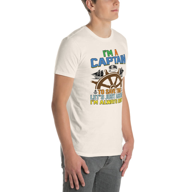 Unisex Adult Softstyle® Essentials T-Shirt | Gildan 64000 - Boating - I'm A Captain