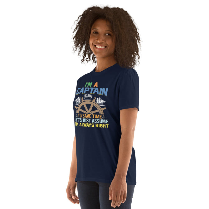 Unisex Adult Softstyle® Essentials T-Shirt | Gildan 64000 - Boating - I'm A Captain