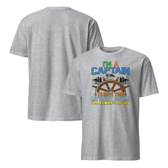 Unisex Adult Softstyle® Essentials T-Shirt | Gildan 64000 - Boating - I'm A Captain