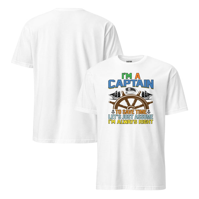 Unisex Adult Softstyle® Essentials T-Shirt | Gildan 64000 - Boating - I'm A Captain