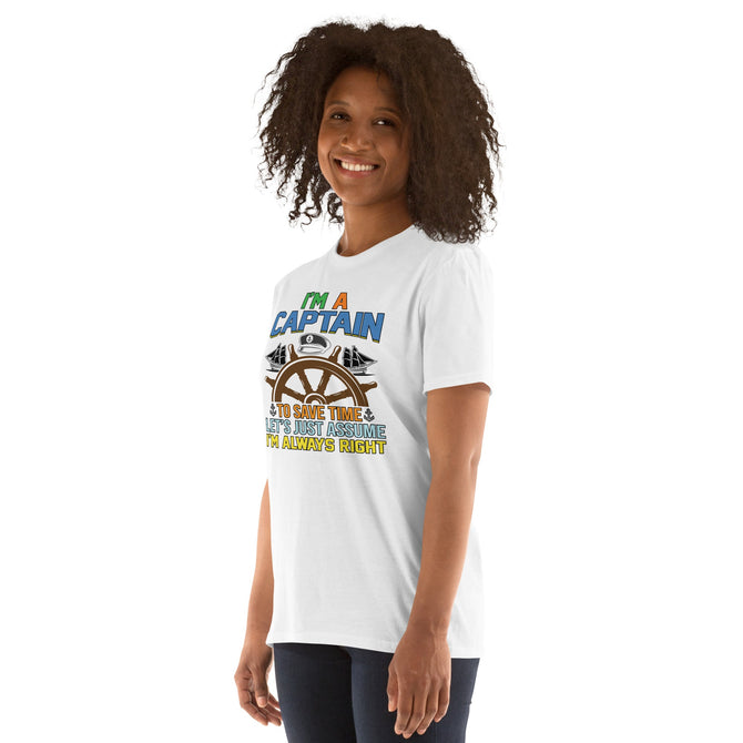 Unisex Adult Softstyle® Essentials T-Shirt | Gildan 64000 - Boating - I'm A Captain