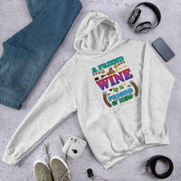 Unisex Adult Heavy Blend™ Hoodie | Gildan 18500 - Drinking - A Friend With Wine