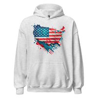 Unisex Adult Heavy Blend™ Hoodie | Gildan 18500 - USA - Abstract Country Flag 1