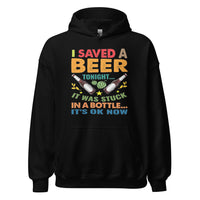 Unisex Adult Heavy Blend™ Hoodie | Gildan 18500 - Drinking - I Saved a Beer Tonight