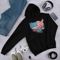 Unisex Adult Heavy Blend™ Hoodie | Gildan 18500 - USA - Abstract Country Flag 1