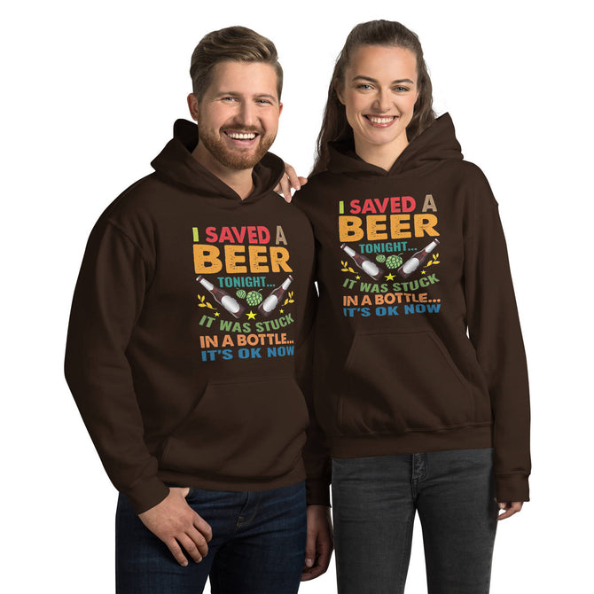 Unisex Adult Heavy Blend™ Hoodie | Gildan 18500 - Drinking - I Saved a Beer Tonight