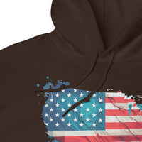 Unisex Adult Heavy Blend™ Hoodie | Gildan 18500 - USA - Abstract Country Flag 1