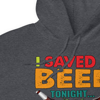 Unisex Adult Heavy Blend™ Hoodie | Gildan 18500 - Drinking - I Saved a Beer Tonight