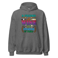Unisex Adult Heavy Blend™ Hoodie | Gildan 18500 - Drinking - A Friend With Wine