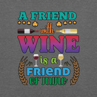 Unisex Adult Heavy Blend™ Hoodie | Gildan 18500 - Drinking - A Friend With Wine