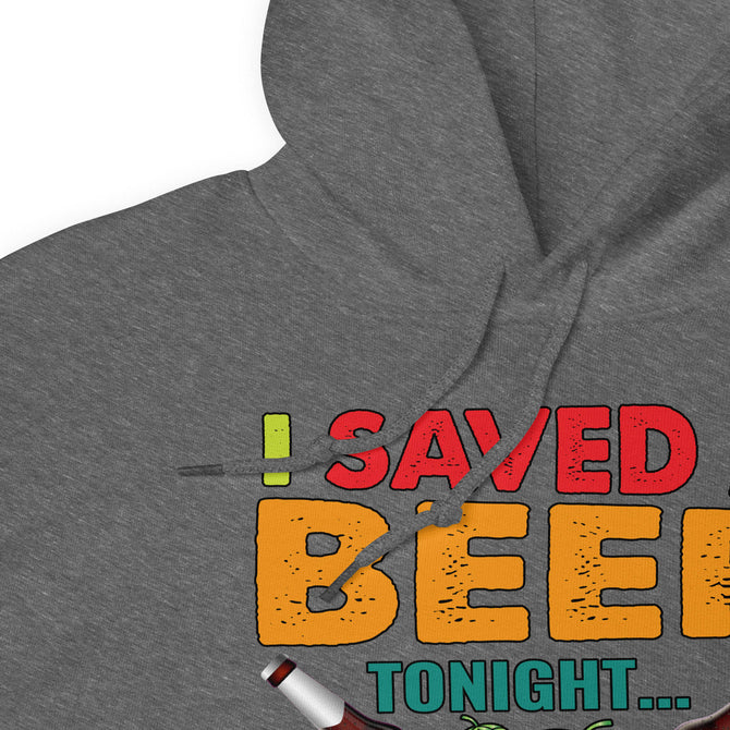 Unisex Adult Heavy Blend™ Hoodie | Gildan 18500 - Drinking - I Saved a Beer Tonight