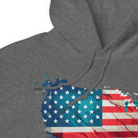 Unisex Adult Heavy Blend™ Hoodie | Gildan 18500 - USA - Abstract Country Flag 1