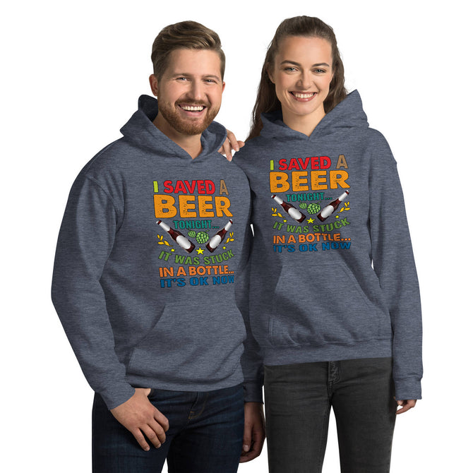 Unisex Adult Heavy Blend™ Hoodie | Gildan 18500 - Drinking - I Saved a Beer Tonight