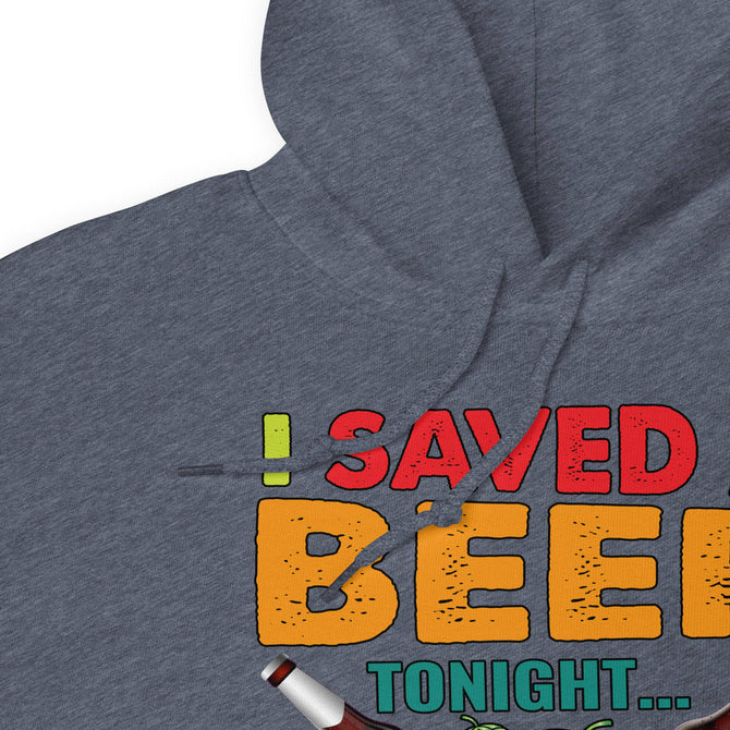 Unisex Adult Heavy Blend™ Hoodie | Gildan 18500 - Drinking - I Saved a Beer Tonight