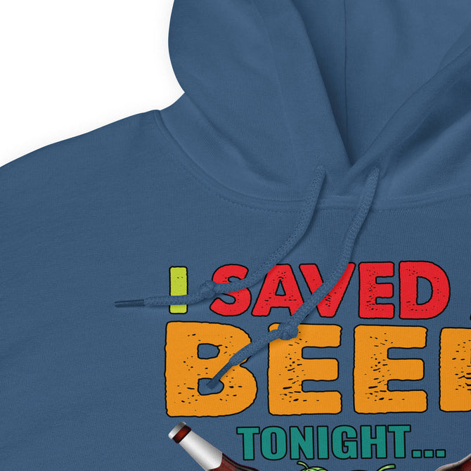 Unisex Adult Heavy Blend™ Hoodie | Gildan 18500 - Drinking - I Saved a Beer Tonight