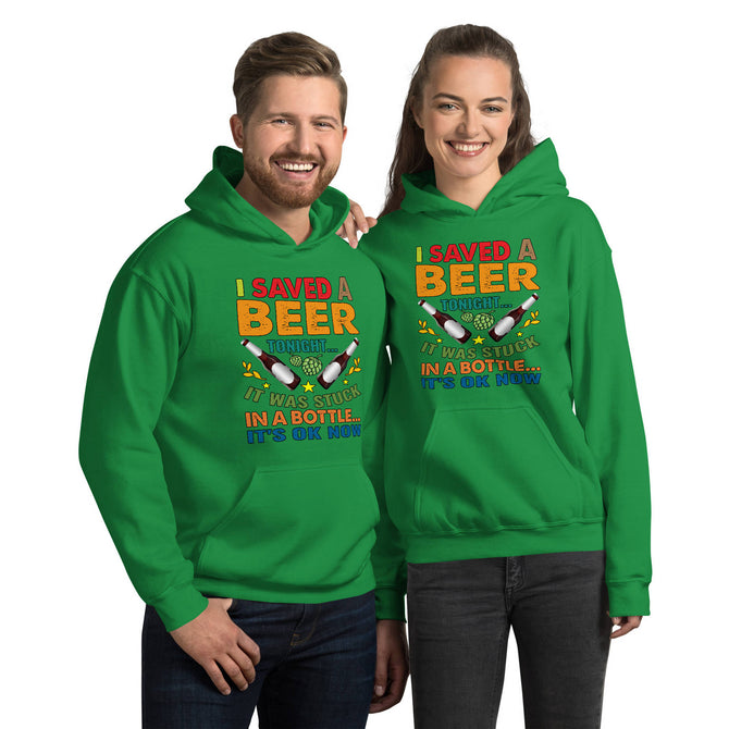 Unisex Adult Heavy Blend™ Hoodie | Gildan 18500 - Drinking - I Saved a Beer Tonight