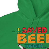 Unisex Adult Heavy Blend™ Hoodie | Gildan 18500 - Drinking - I Saved a Beer Tonight