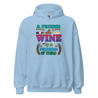 Unisex Adult Heavy Blend™ Hoodie | Gildan 18500 - Drinking - A Friend With Wine